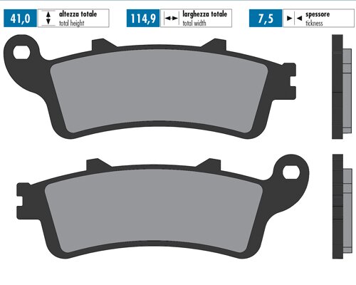 Plaquettes de frein Polini Original Honda Forza 250