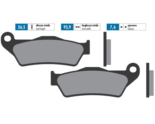 Polini Plaquettes de frein Original Yamaha / KTM / Husqvarna