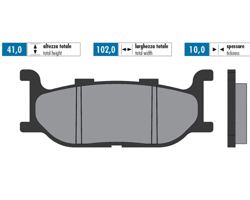 Plaquettes de frein Polini Original Tmax 500 2001 - 2003