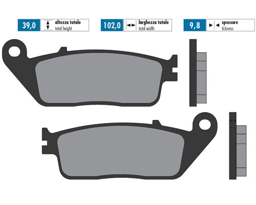 Plaquettes de frein Polini Original Yamaha Xmax