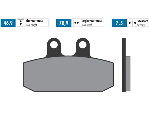 Plaquettes de frein Polini Sintered Honda Bali