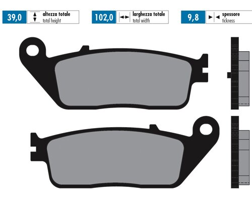 Plaquettes de frein Polini Original Kymco Xciting