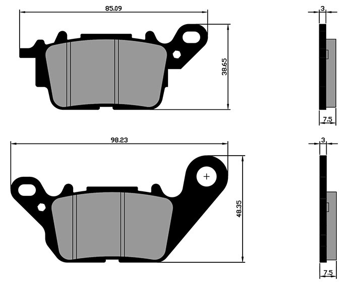 Plaquettes de frein Polini Original Yamaha Nmax 150