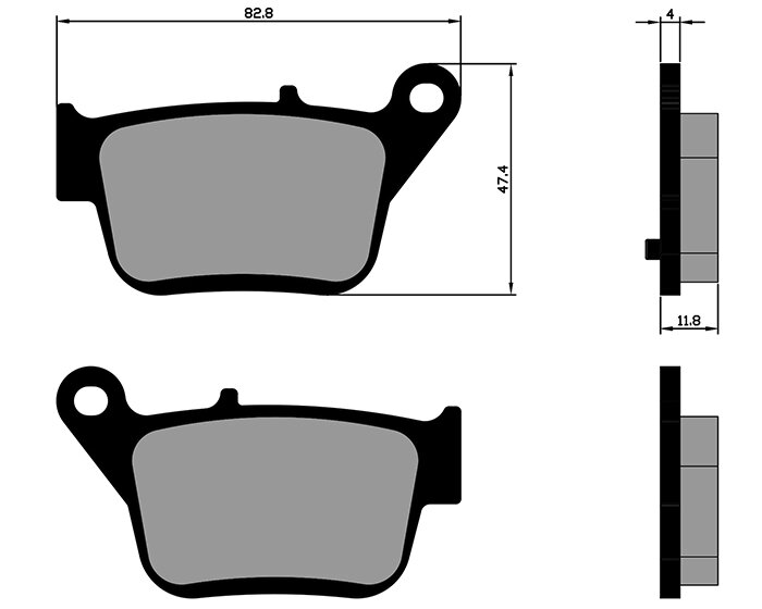 Plaquettes de frein Polini Original arrière Kymco Maxsym 400