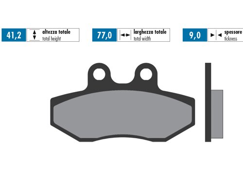Plaquettes de frein Polini Sintered Yamaha Cygnus X 125