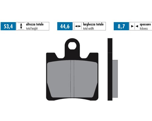Plaquettes de frein Polini Sintered Suzuki Burgman AN 250 - 400 av. 2006