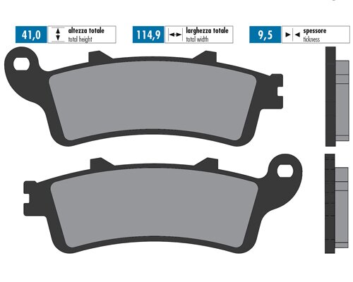Plaquettes de frein Polini Sintered Honda Forza 250