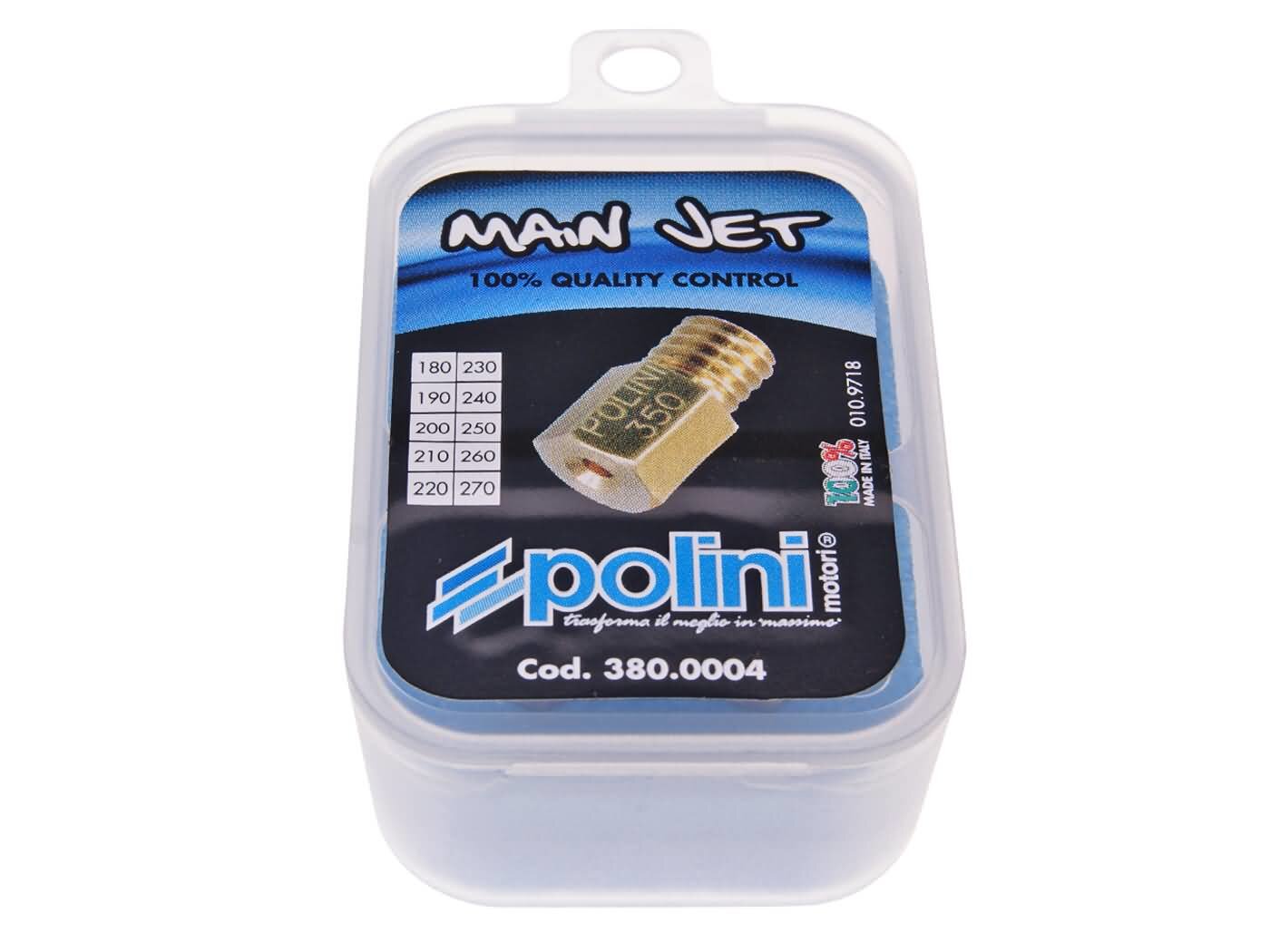 Kit 10 gicleurs Polini Carburateur Mikuni TM- de 180 Ã  270