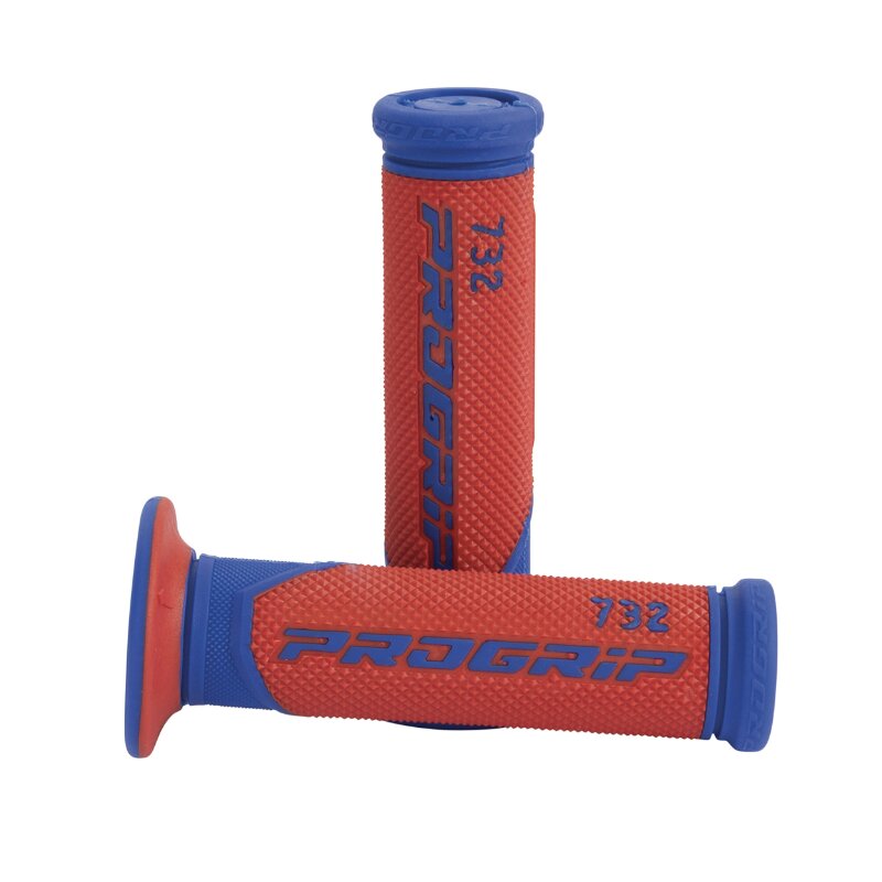 Poignées Progrip 732 rouge / bleu