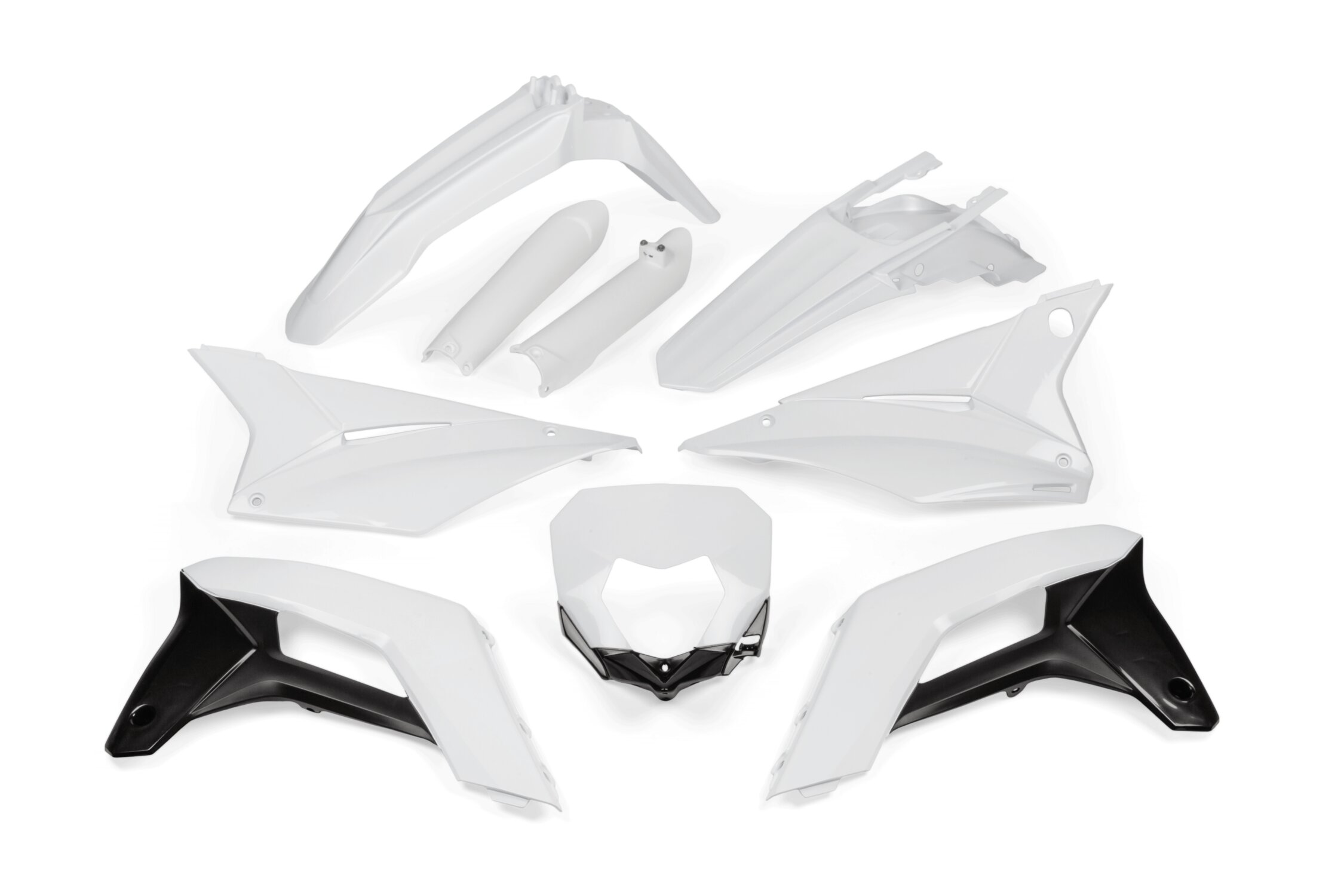 Polisport 90857 - Polisport Enduro Plastic Replica Kit Per Chi Cerca La Qualità Oem Per Moto Sherco In Colore Bianco-image