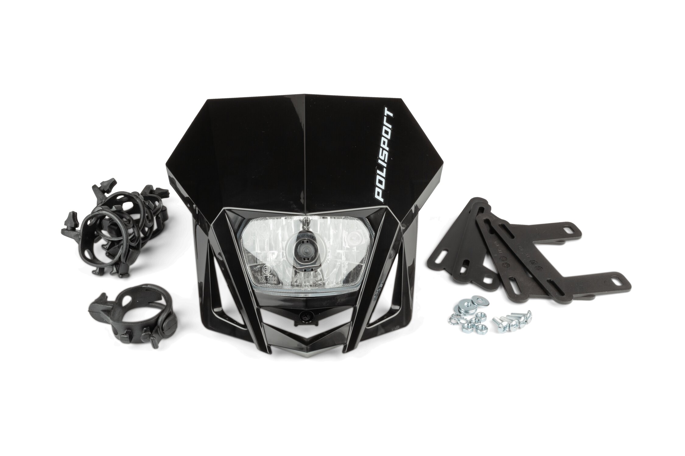 Polisport Plaque phare LMX H4 noir