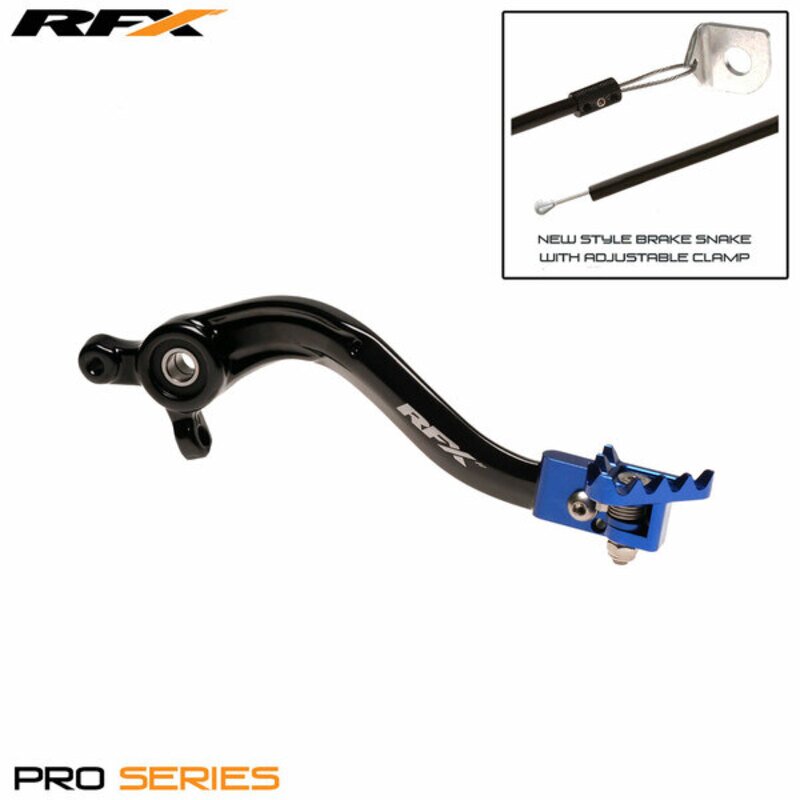 RFX Pédale de frein Pro standard noir / bleu - Yamaha YZ 65 / 85