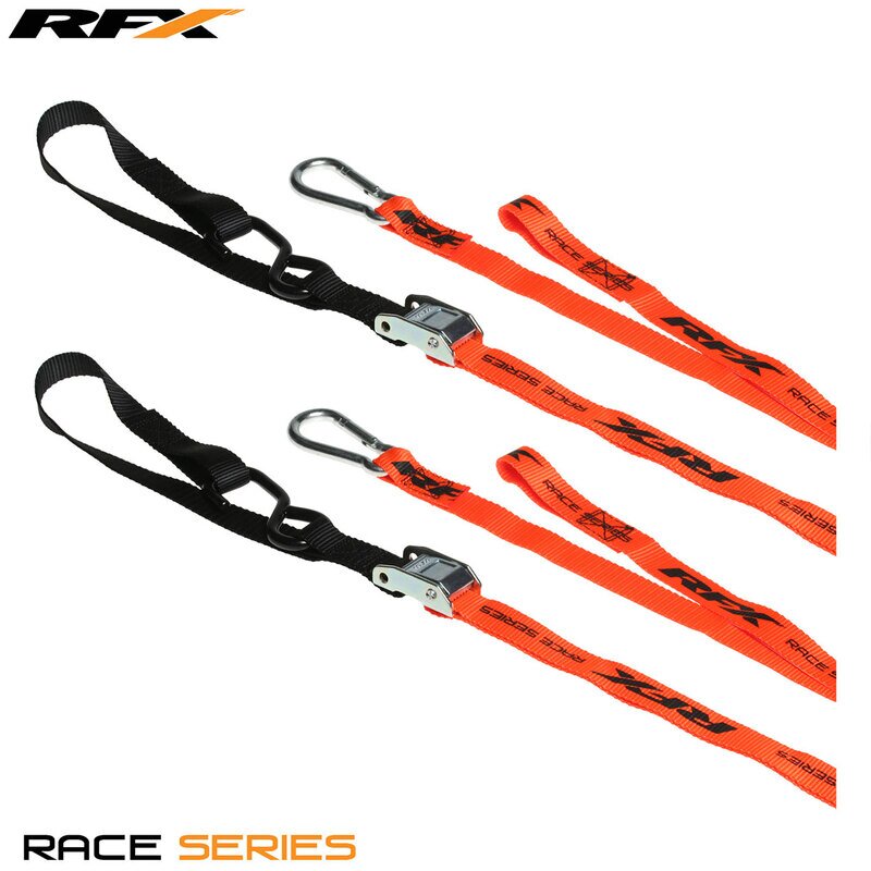 Sangles RFX Race Series 1,0 Orange / noir avec boucle supplémentaire et mousqueton