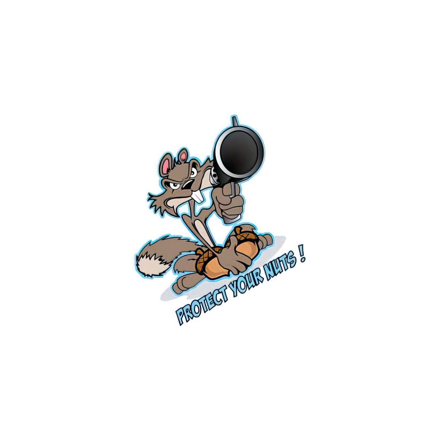 Standard Parts Autocollant Lethal Threat Protect Your Nuts 7x11cm