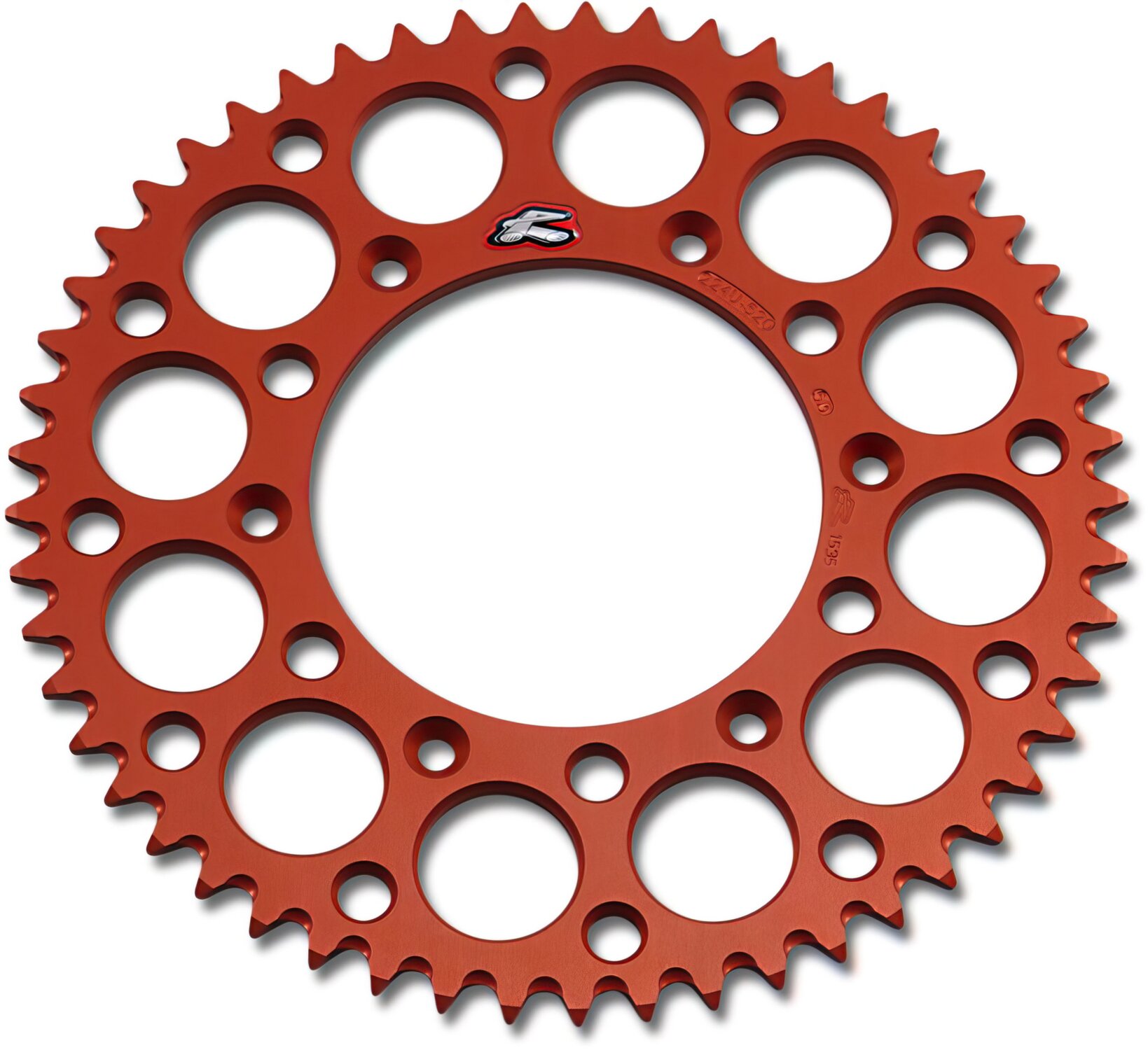Renthal Couronne 520 Z.53 orange Ultra Light anti boue KTM / Husqvarna / GasGas