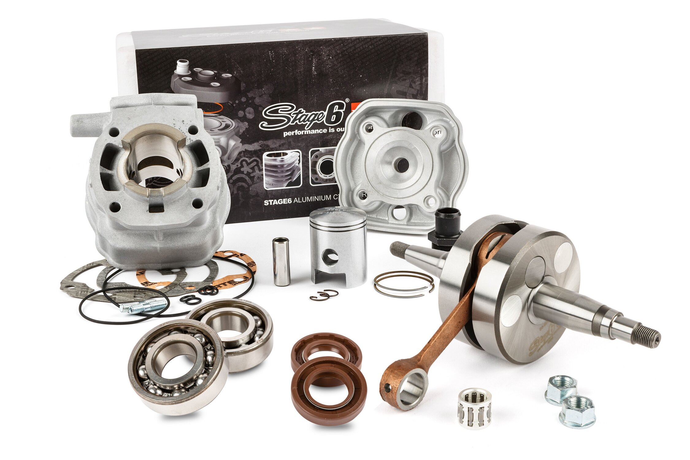Pack cylindre - vilebrequin Stage6 Sport MK2 50cc Derbi Euro2
