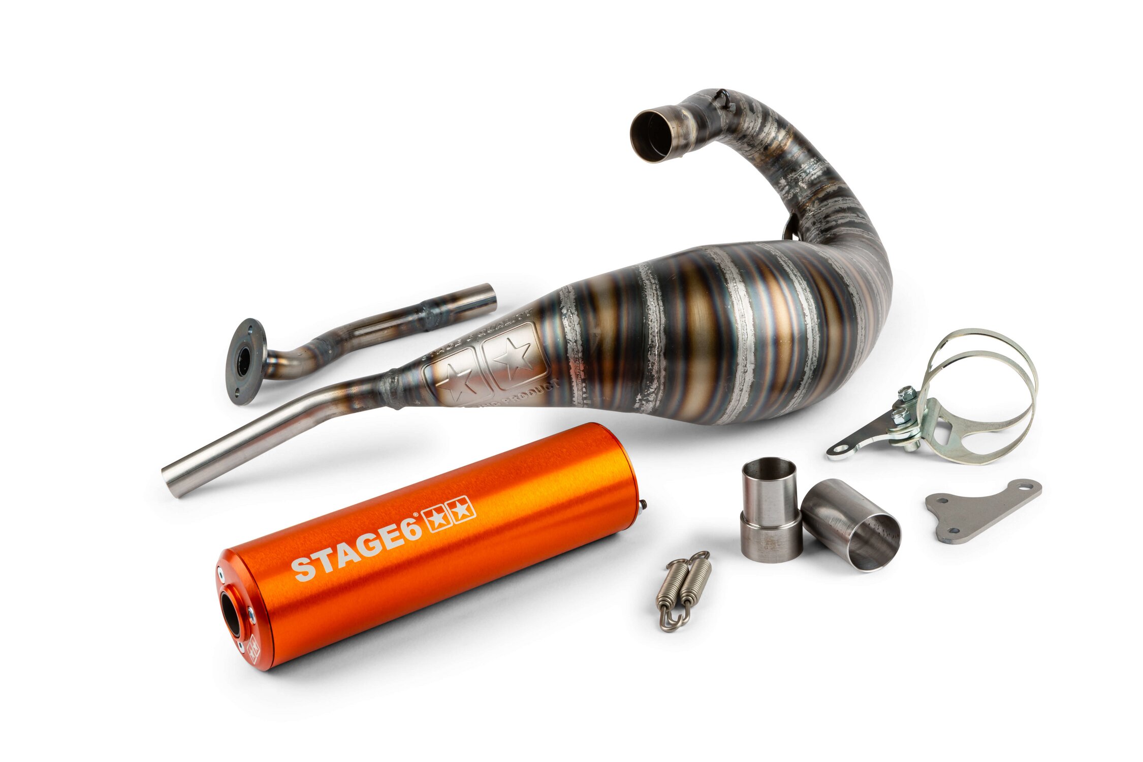 Pot d'échappement Stage6 80 - 90 Beta RR 2012 - 2020 orange