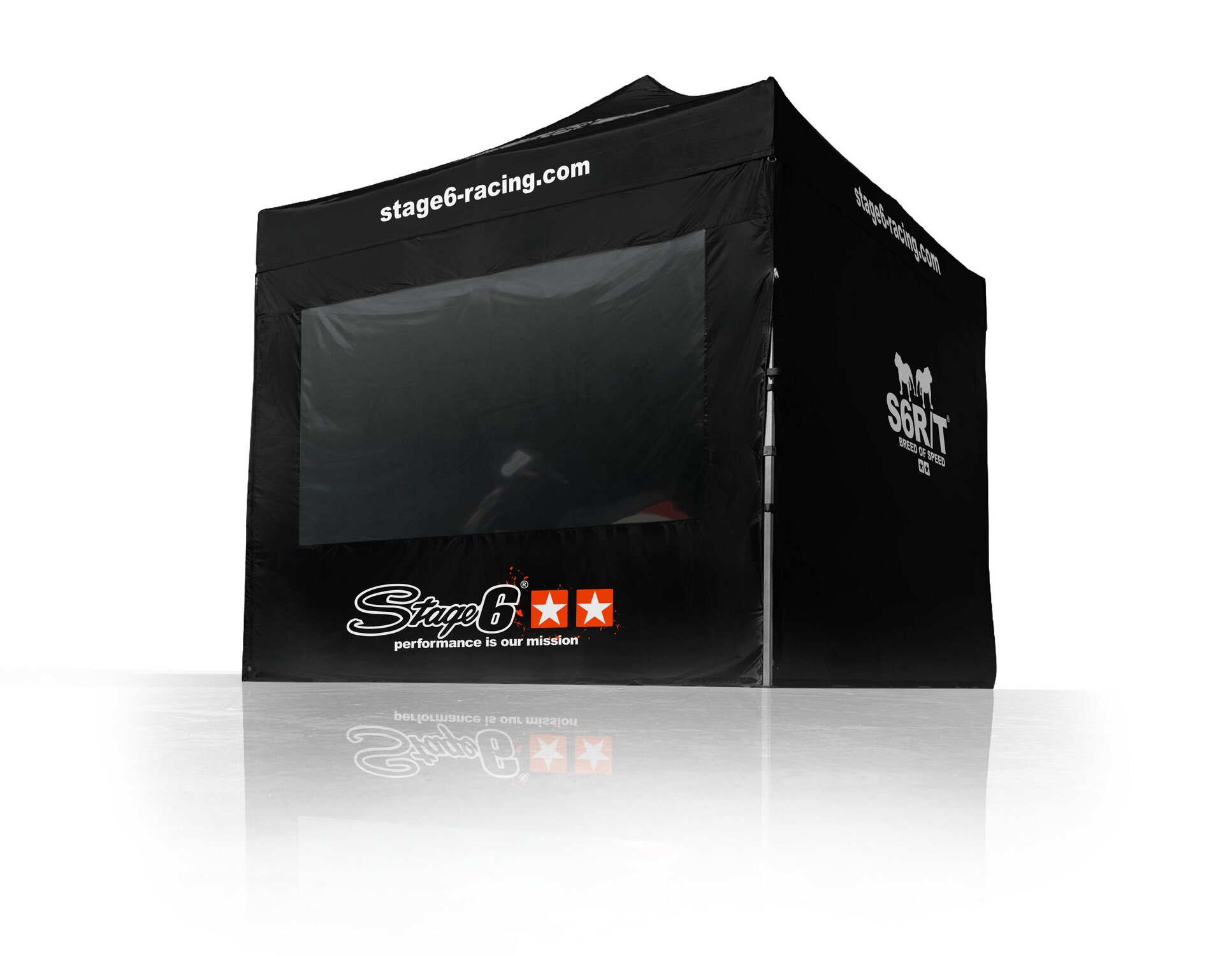 Stage6 Tente Paddock MK2 dimensions 3x3m + cloisons et fenêtre