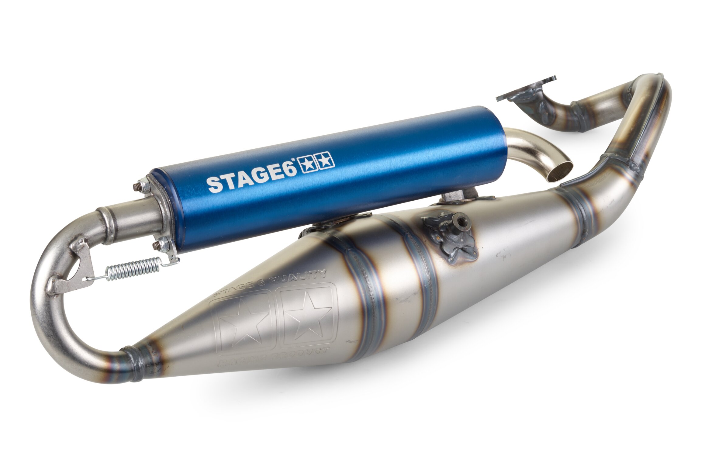 Pot d'échappement MBK Nitro Stage6 Pro Replica MK2 Bleu