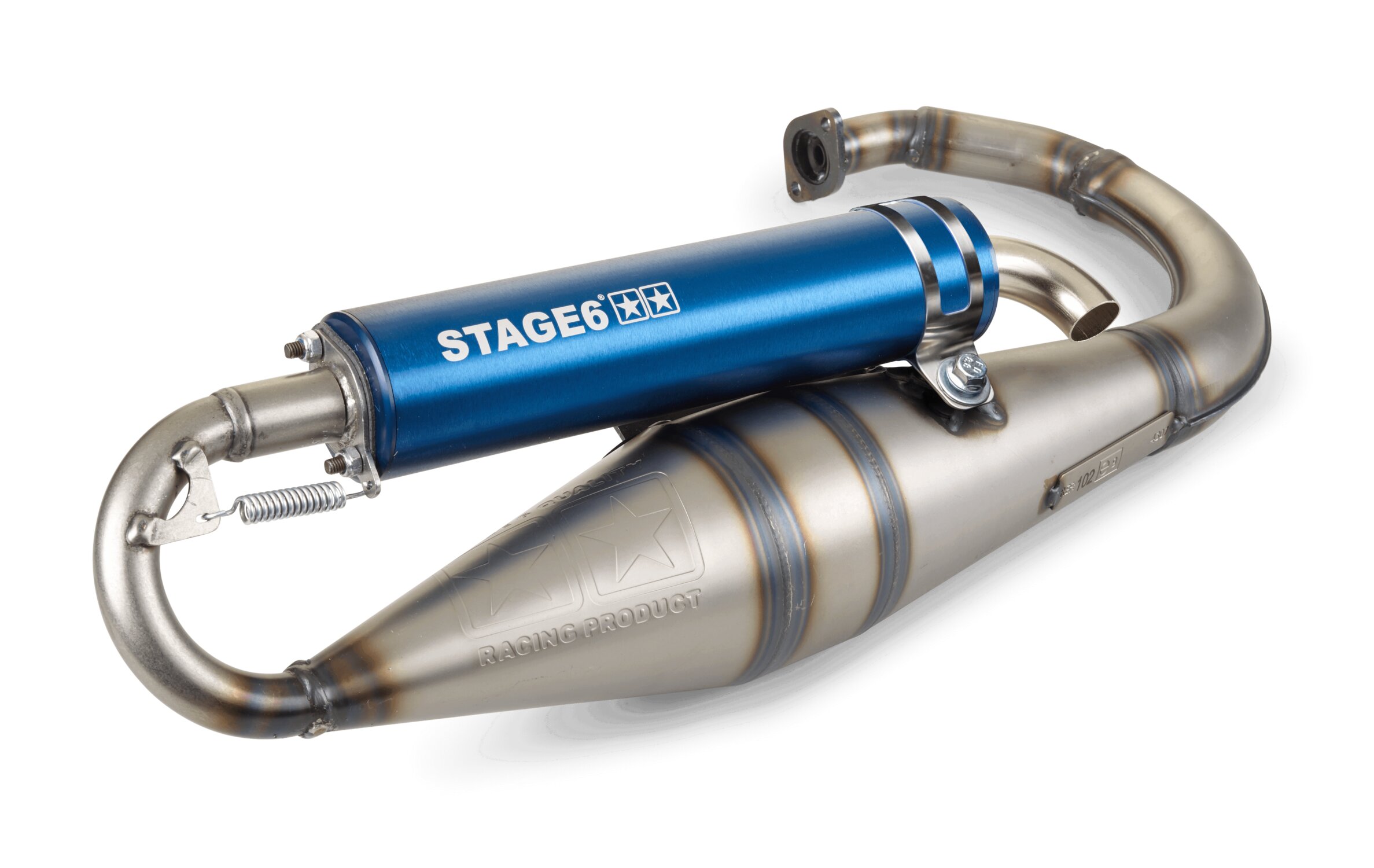 Pot d'échappement MBK Booster Stage6 Pro Replica MK2 Bleu
