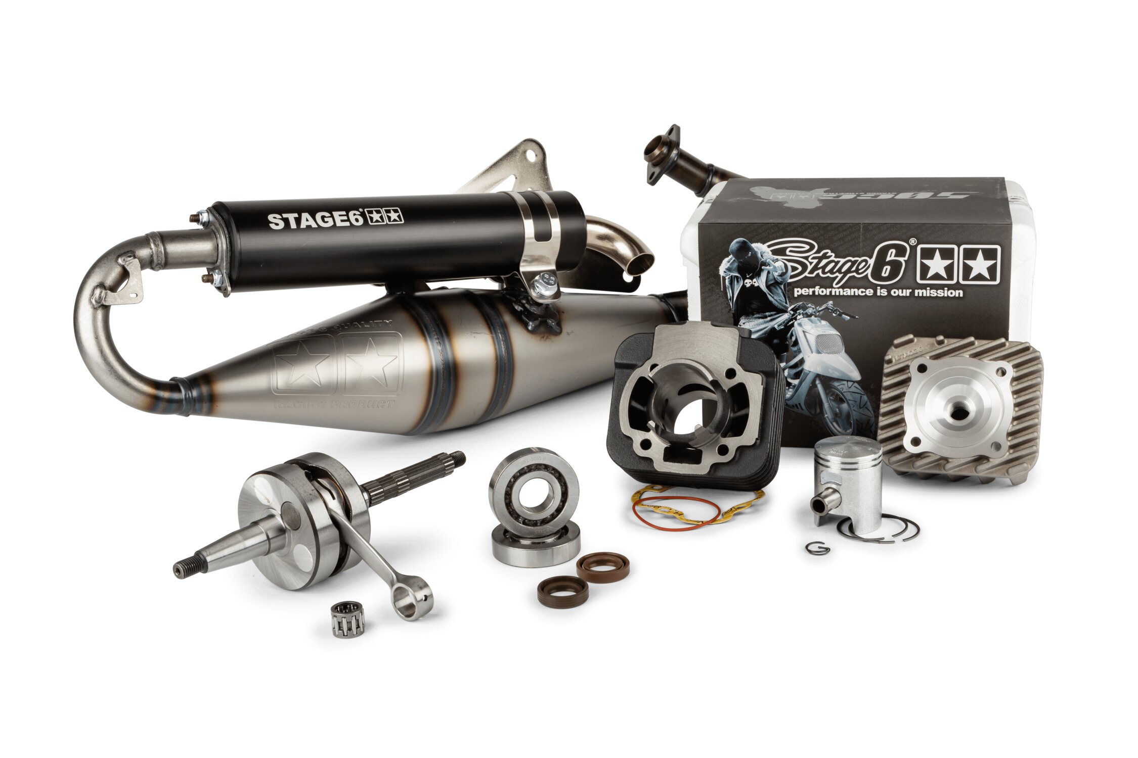 Pack Moteur Stage6 Streetrace fonte 50cc Piaggio Typhoon / Zip