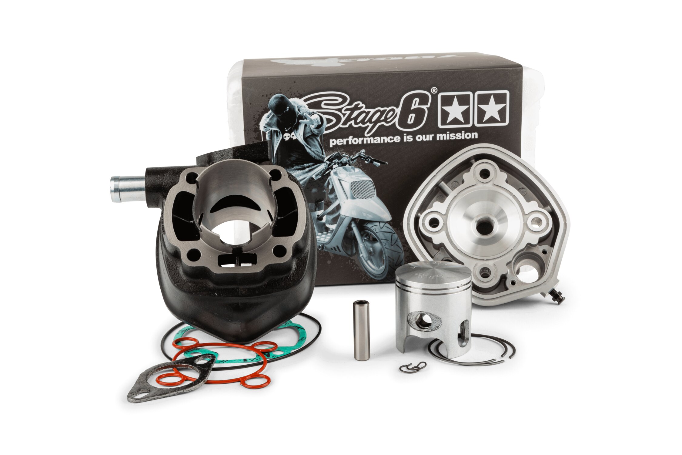 Kit cylindre Stage6 StreetRace 70 Fonte MBK Nitro