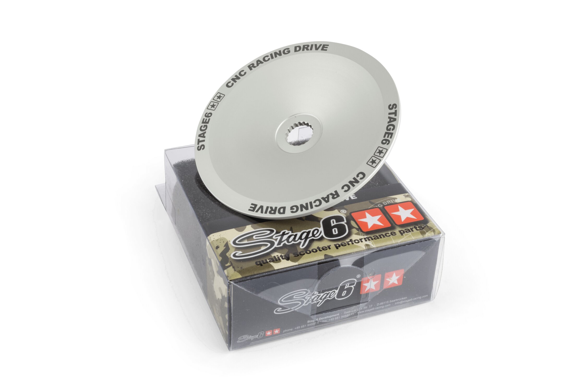 Joue fixe de variateur Stage6 CNC Racing Drive Piaggio Zip