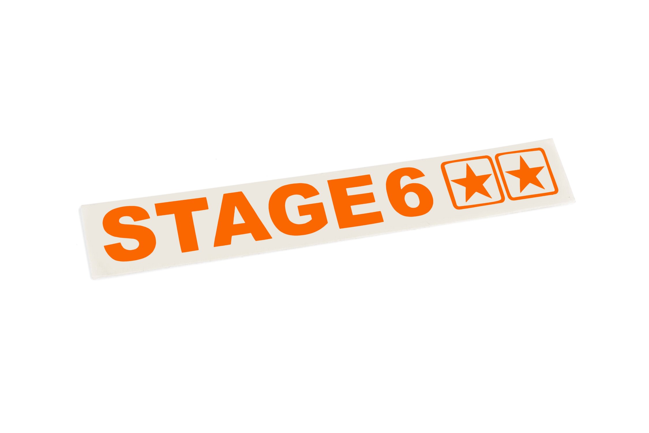 Autocollant tracé Stage6 110x33mm orange