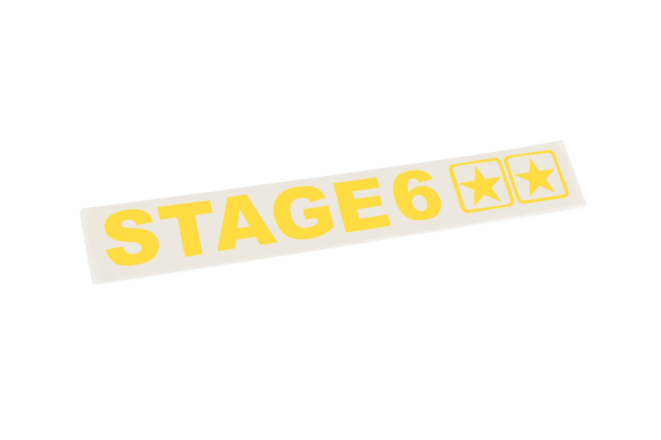 Autocollant tracé Stage6 110x33mm jaune