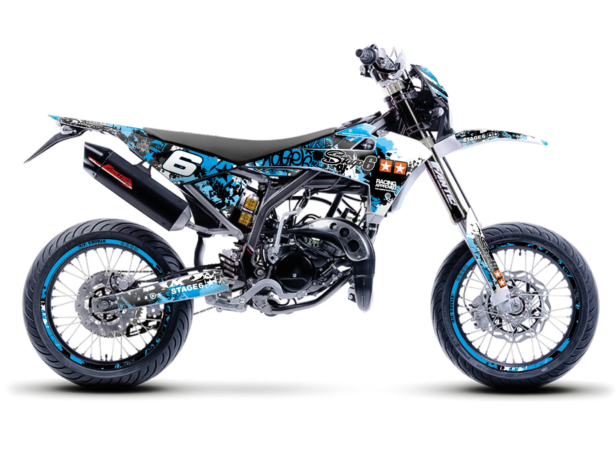 Kit déco Fantic XM 50 2017 - 2022 bleu / noir