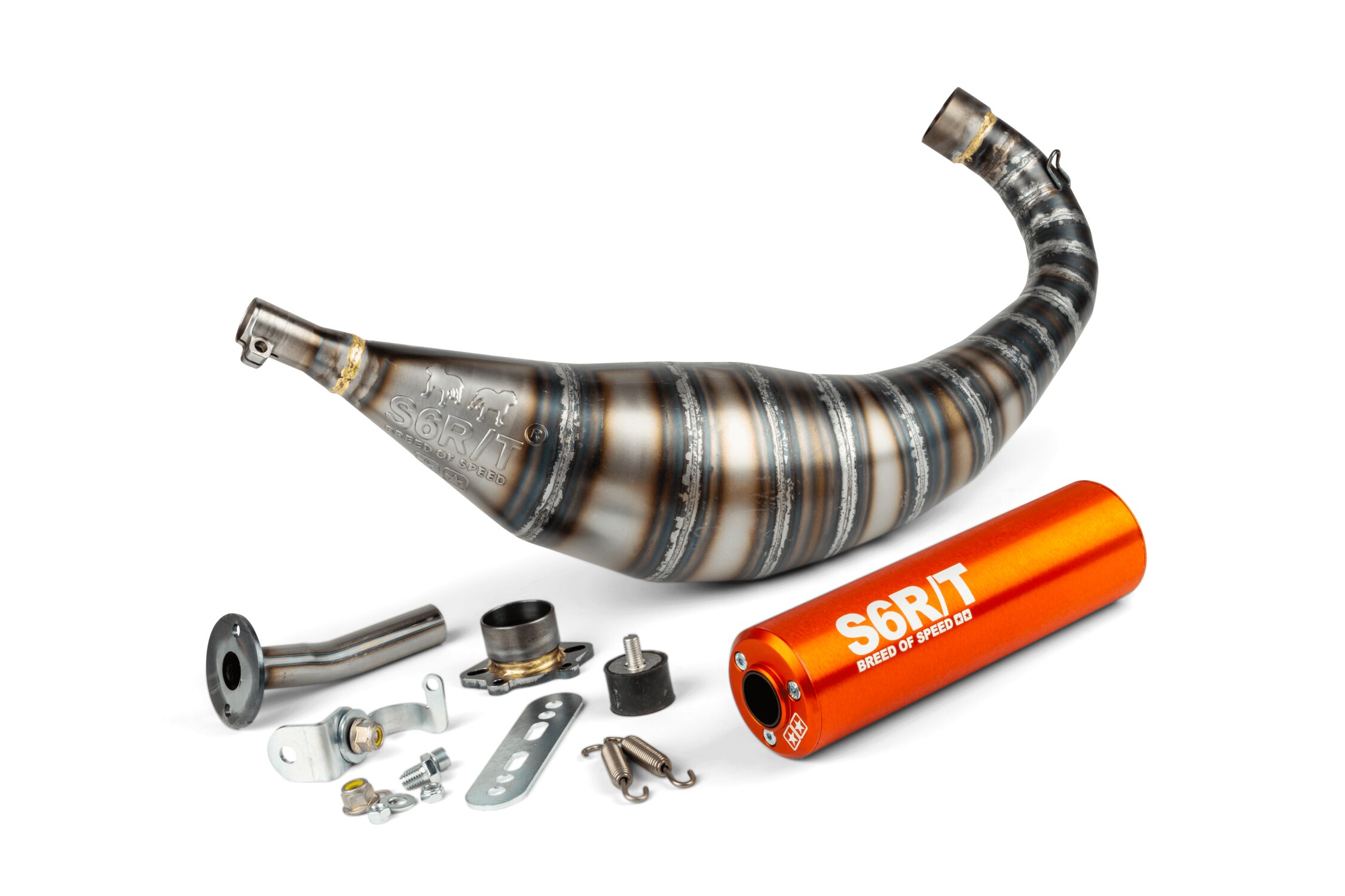 Pot d'échappement Stage6 R/T 90 - 100 Derbi Orange