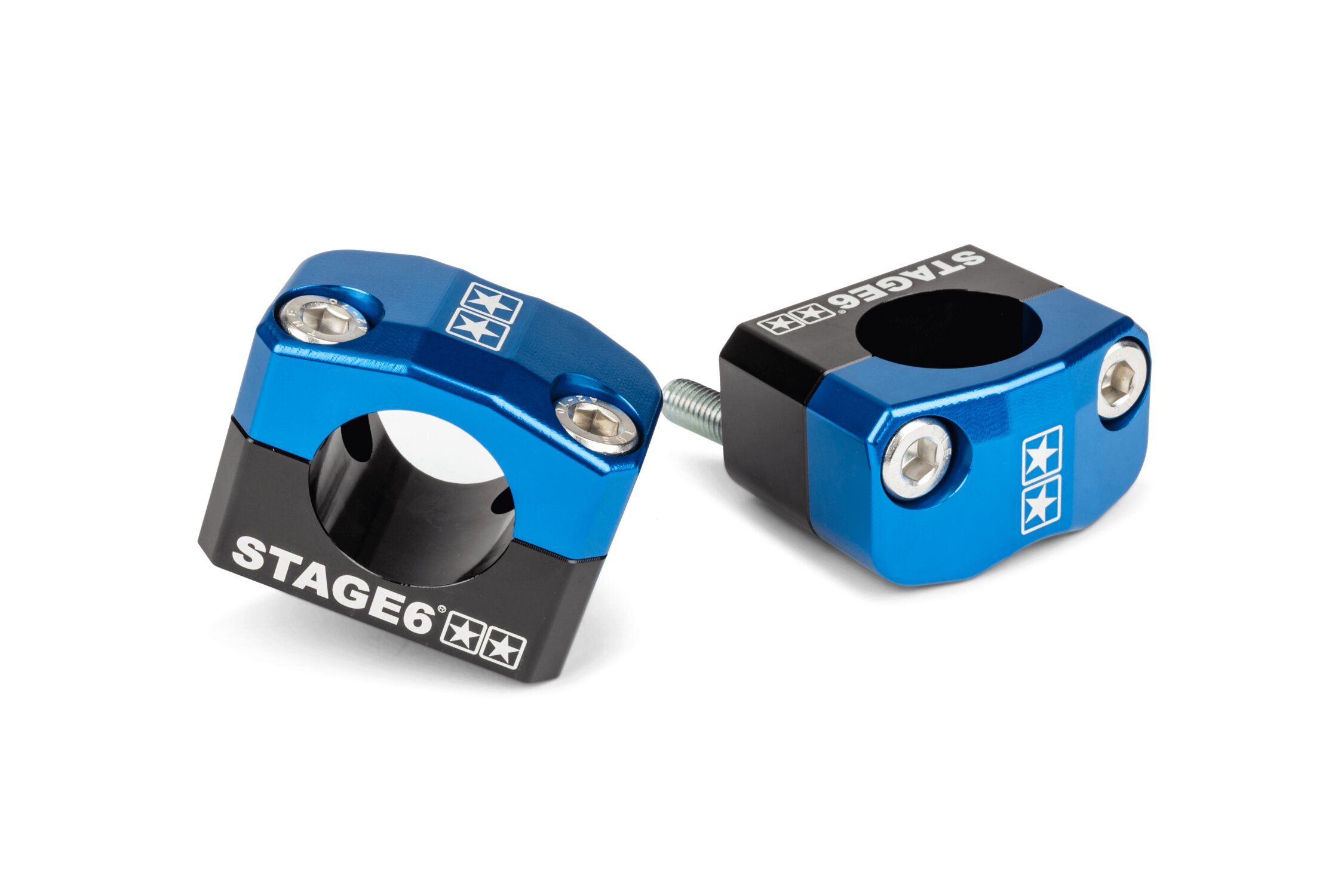 Pontet de guidon 28mm Stage6 bleu