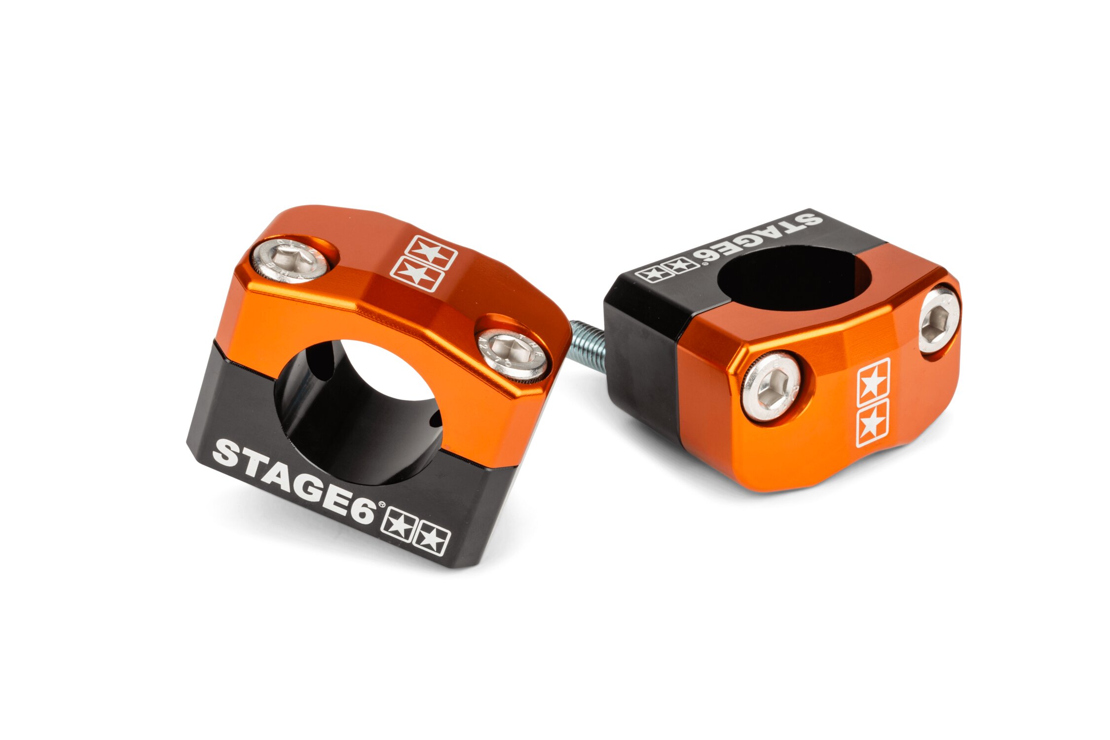 Pontet de guidon 28mm Stage6 orange