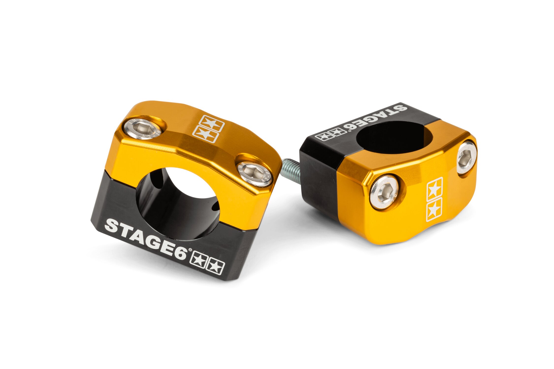 Pontet de guidon 28mm Stage6 jaune