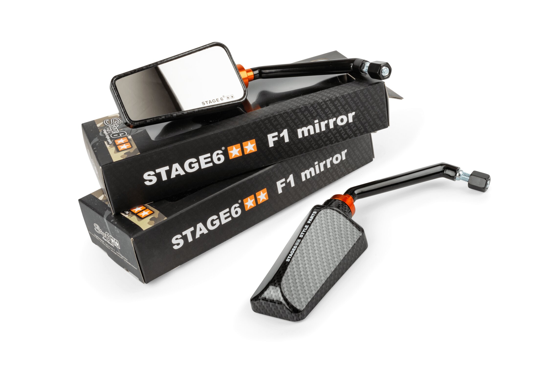 Rétroviseurs F1 Stage6 carbone