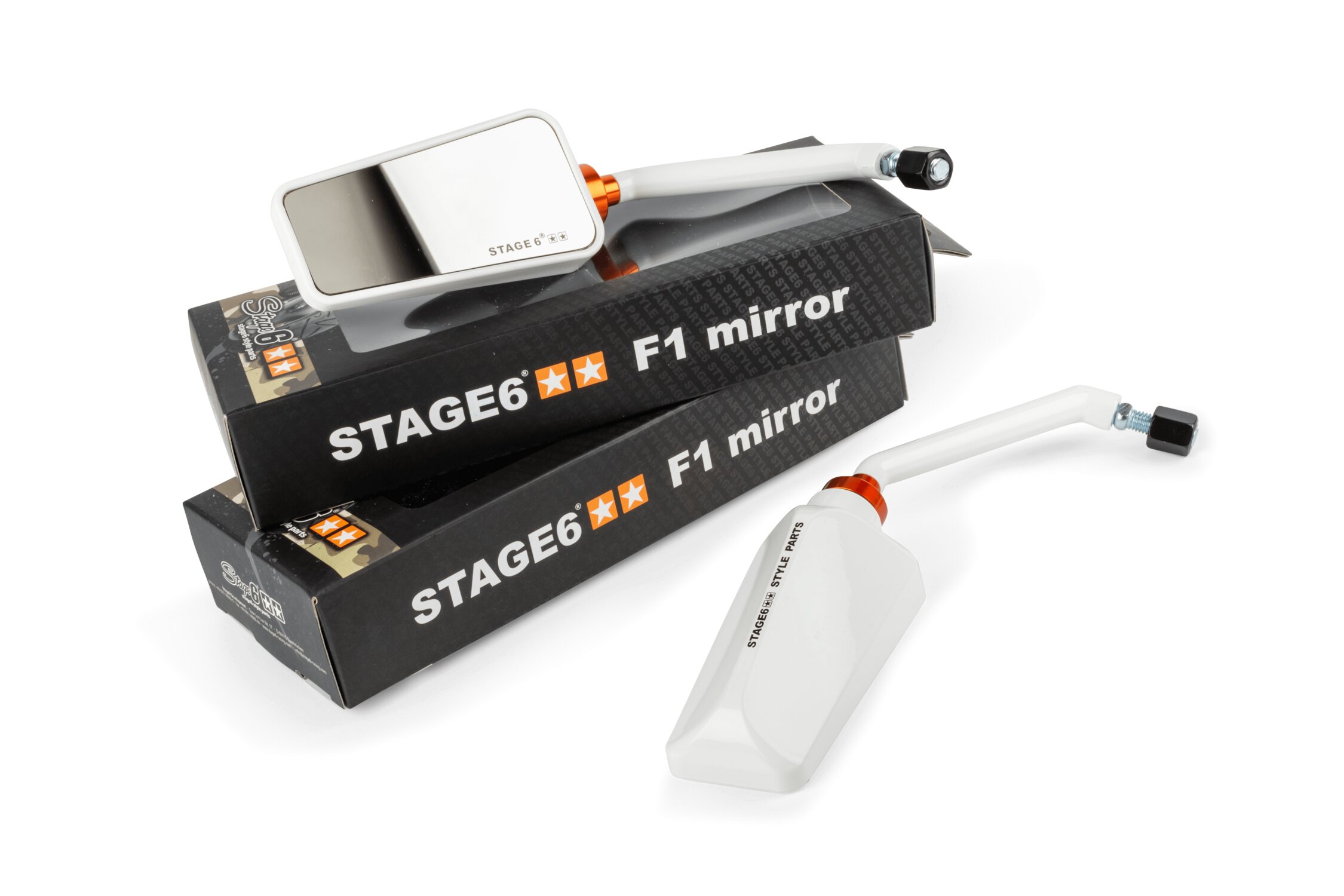 Rétroviseurs F1 Stage6 blanc