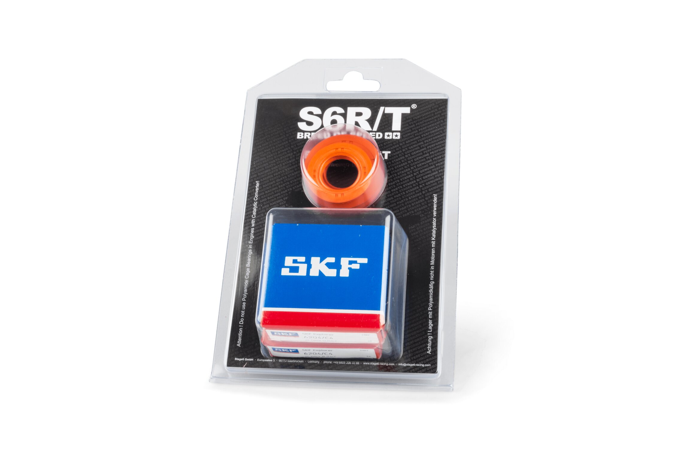 Kit roulements de vilebrequin Stage6 R/T C4 cage acier MBK Booster