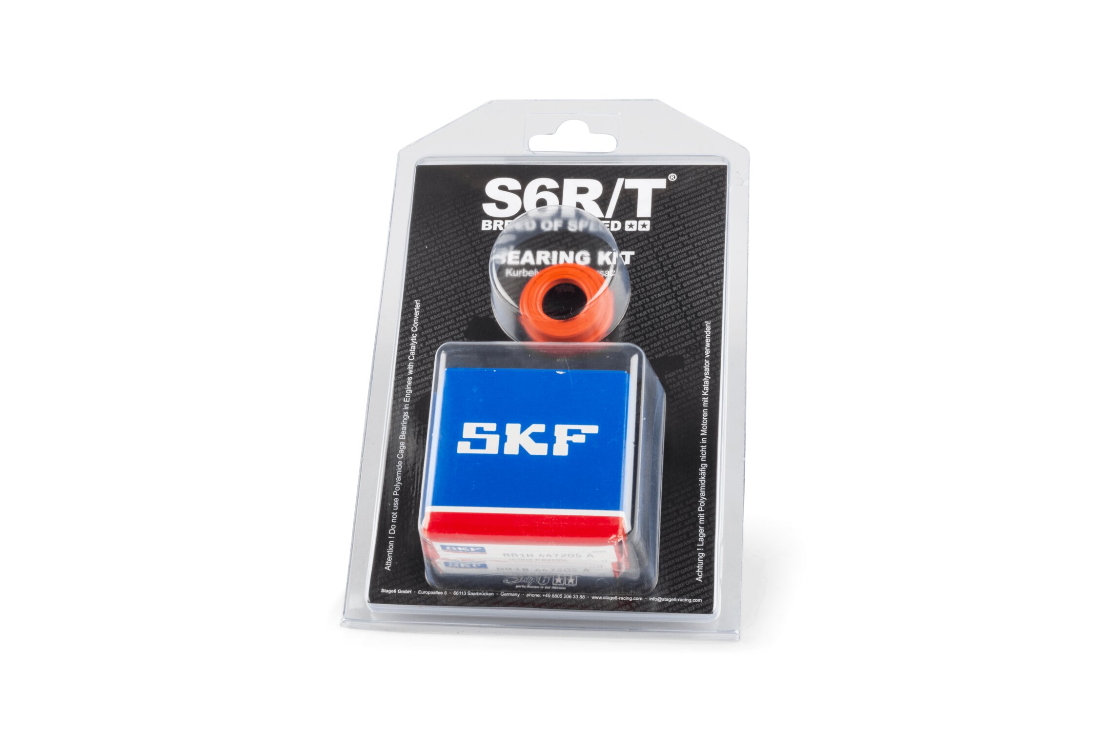 Kit roulements de vilebrequin Stage6 R/T C4 cage polymère Peugeot Speedfight 1