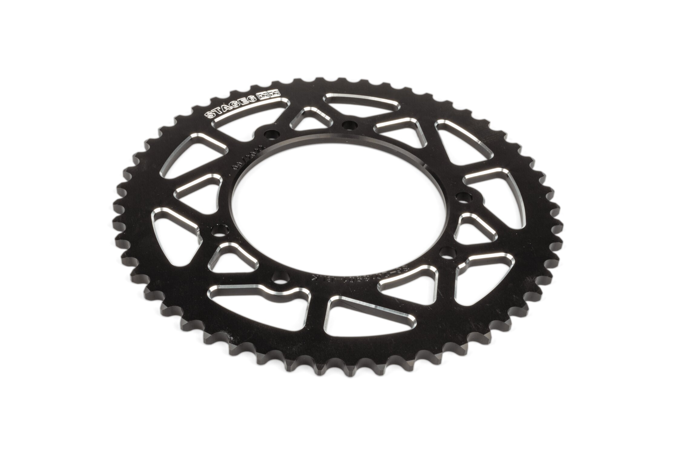 Couronne 53 dents - 420 Stage6 alu CNC Noir Rieju MRT