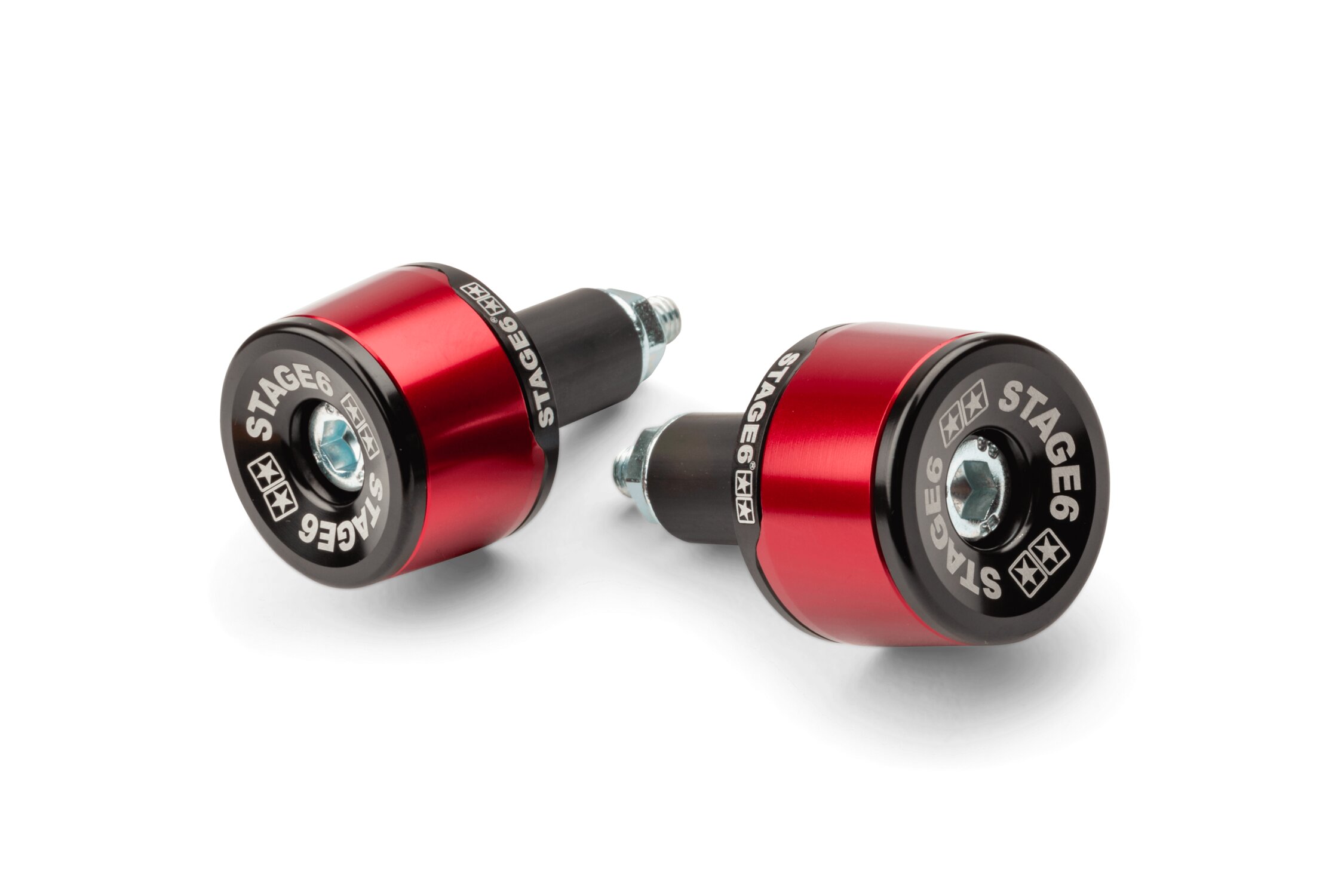 Embouts de guidon Stage6 HQ Rouge