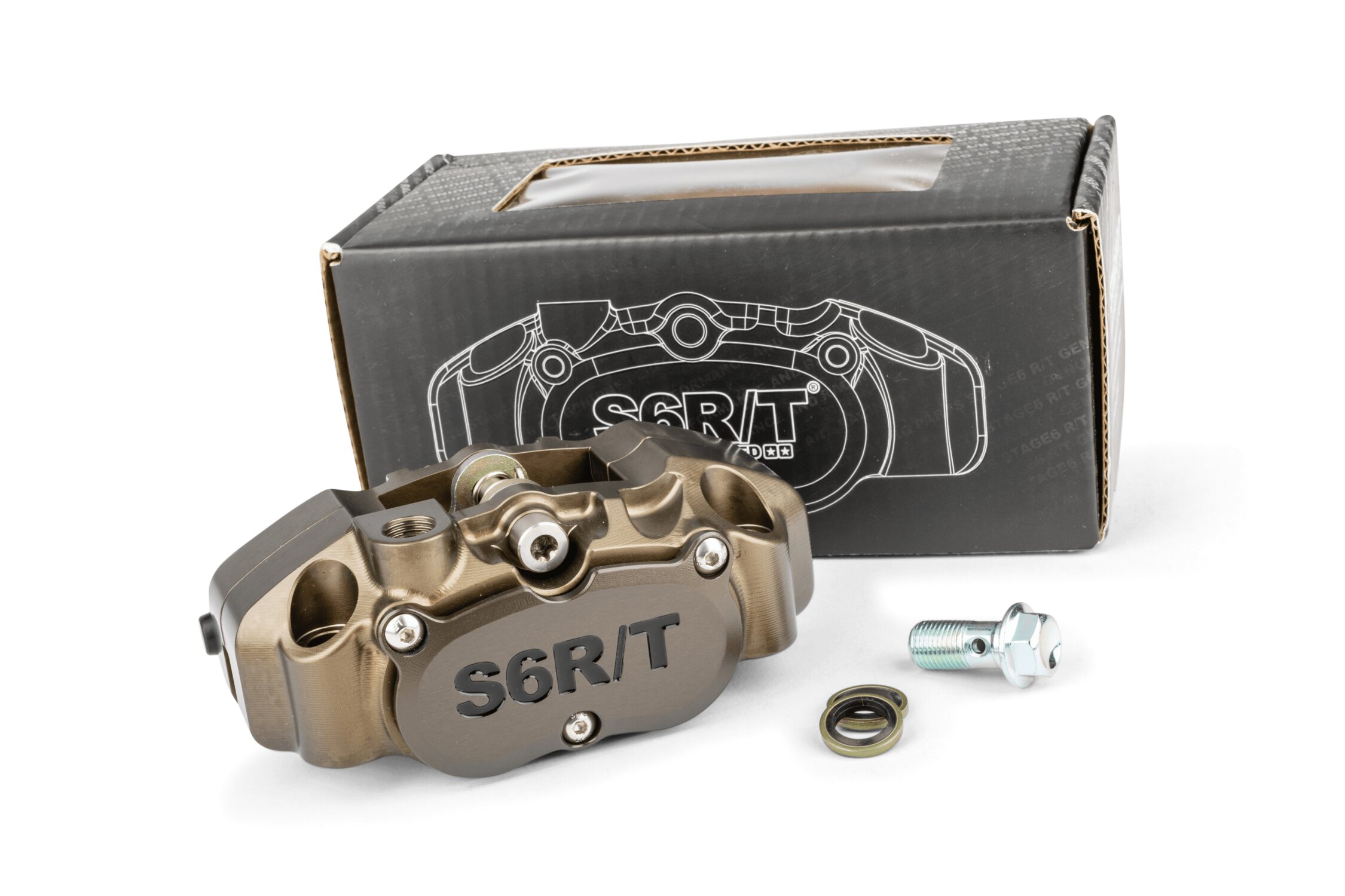 Étrier de frein 4 pistons Stage6 R/T MK2 Hard anodized