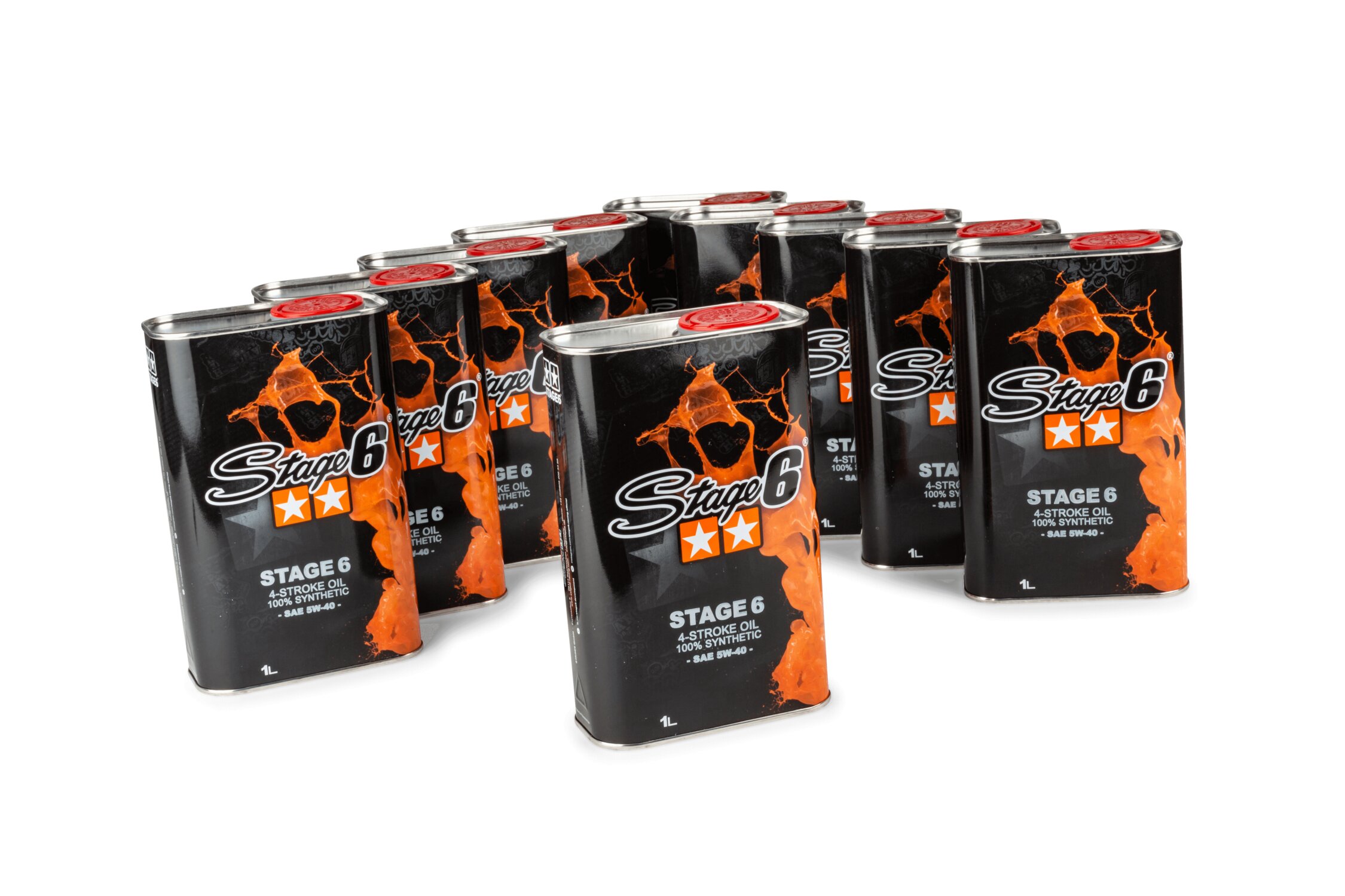 Huile 4 temps 5W40 Stage6 1L (x10)