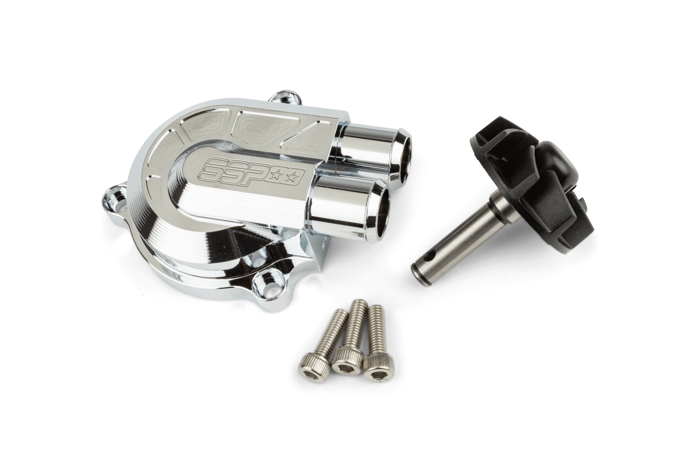Couvercle et pompe à eau gros débit Stage6 chromé MBK Nitro