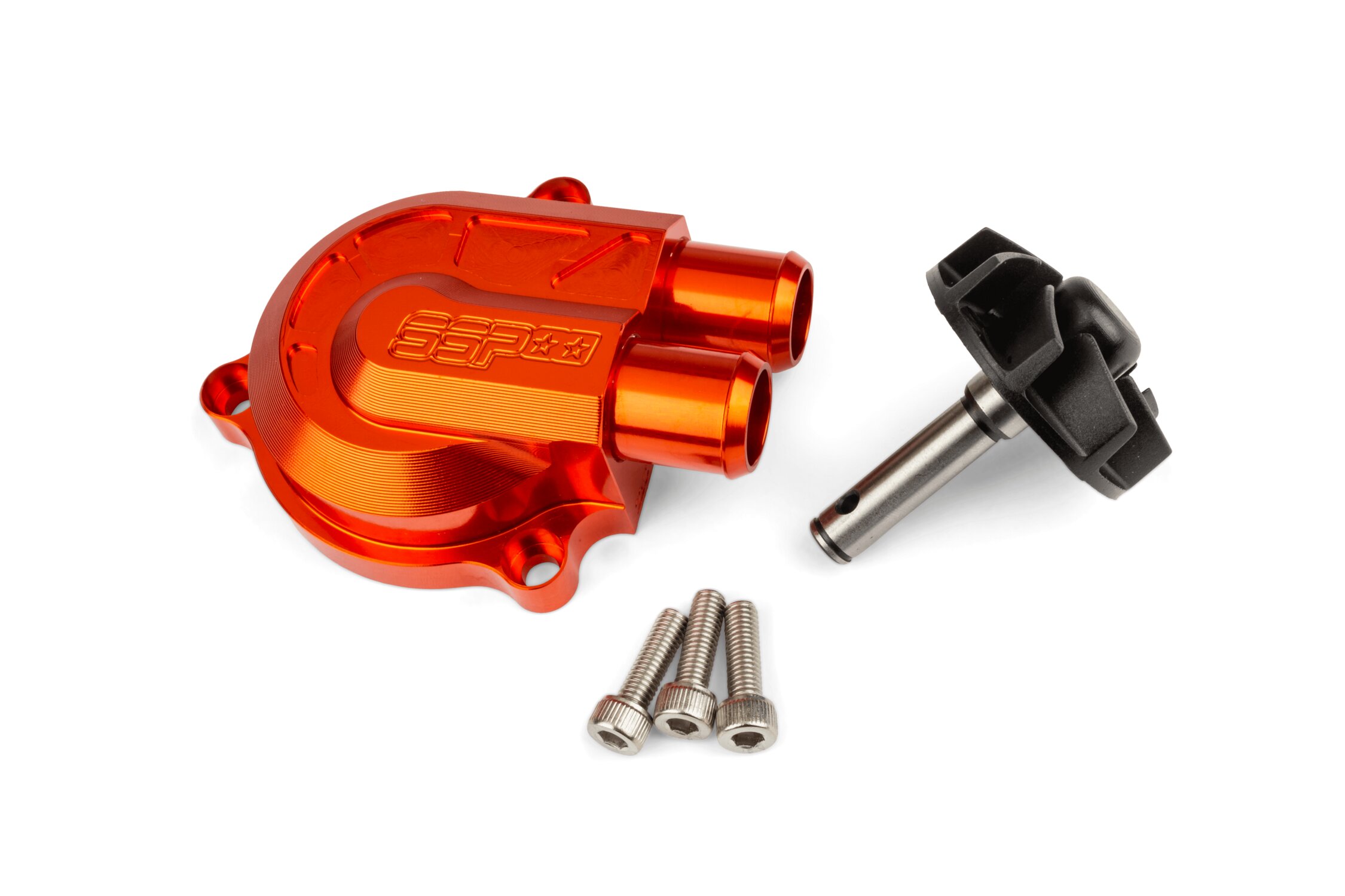 Couvercle et pompe à eau gros débit Stage6 orange MBK Nitro