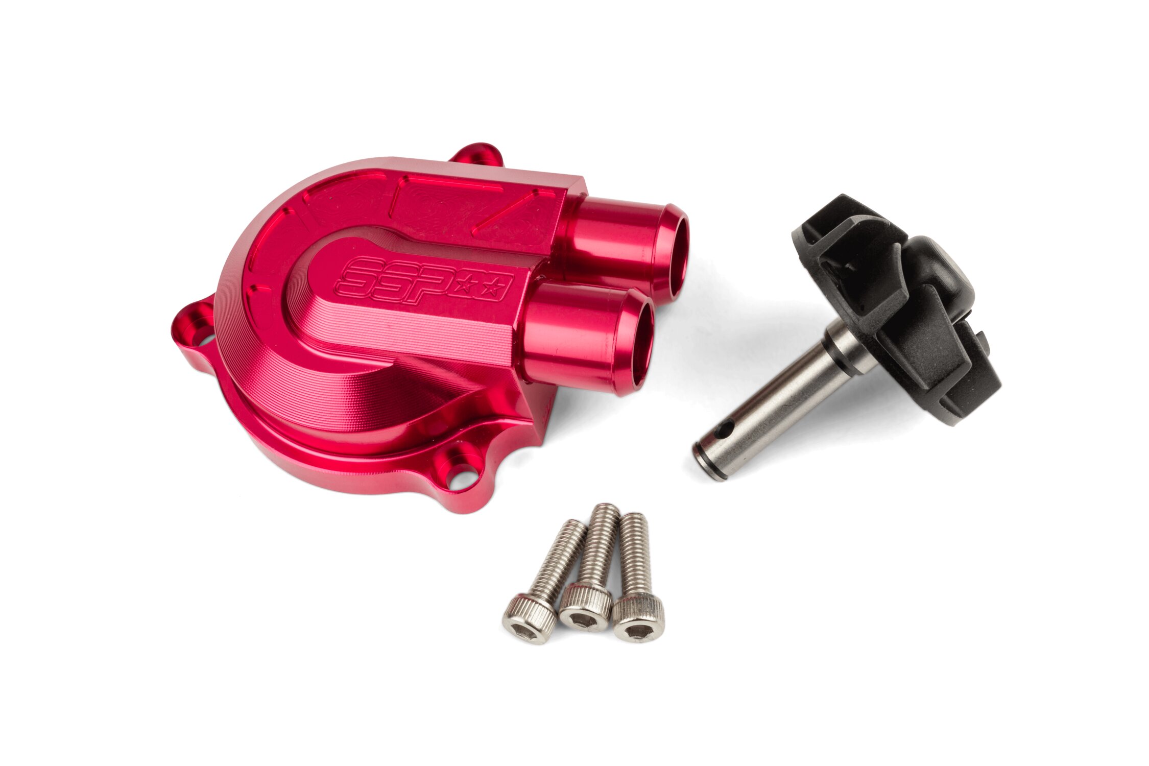 Couvercle et pompe à eau gros débit Stage6 rouge MBK Nitro