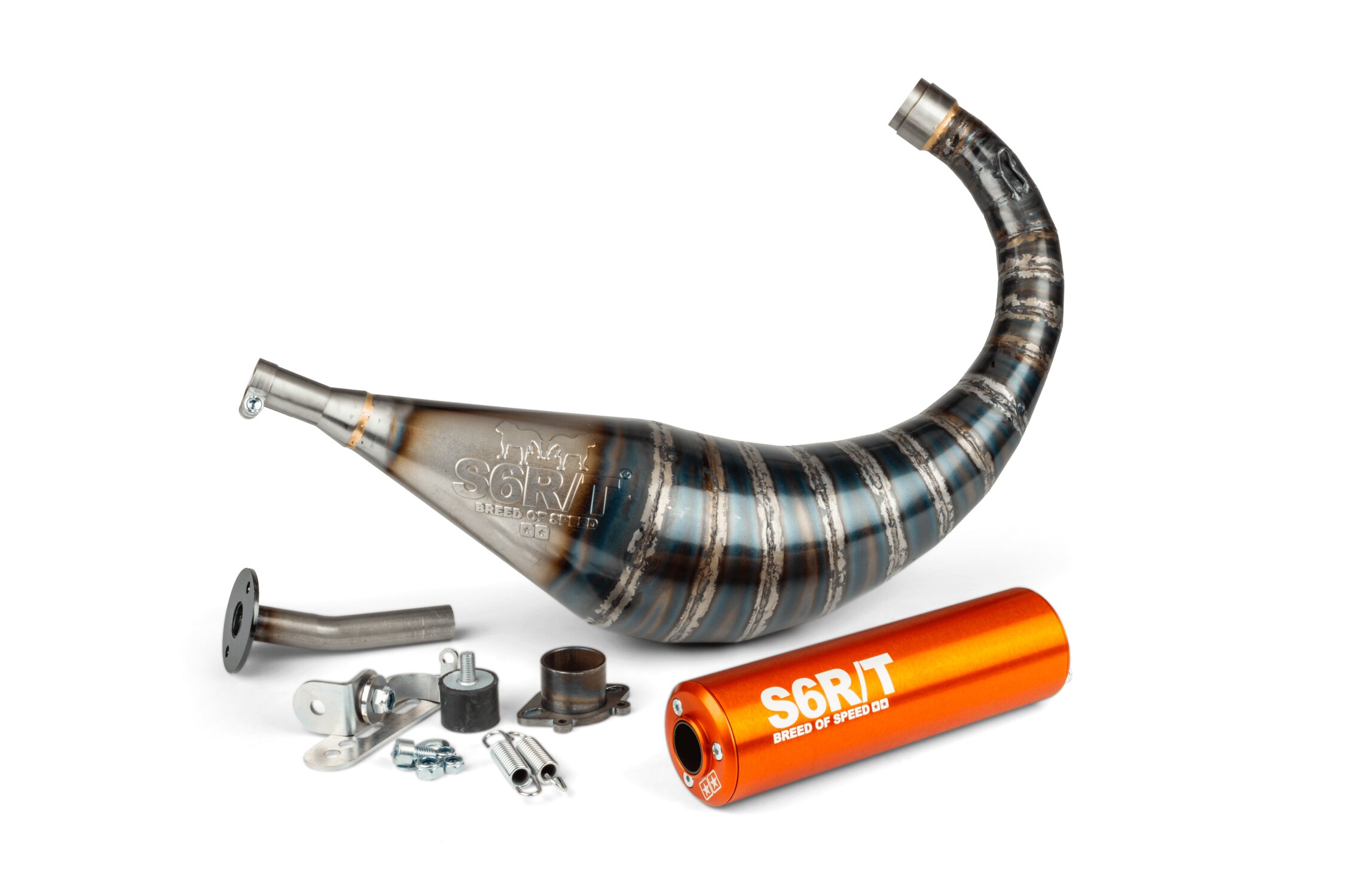 Pot d'échappement Derbi Stage6 R/T 70 - 80 Orange