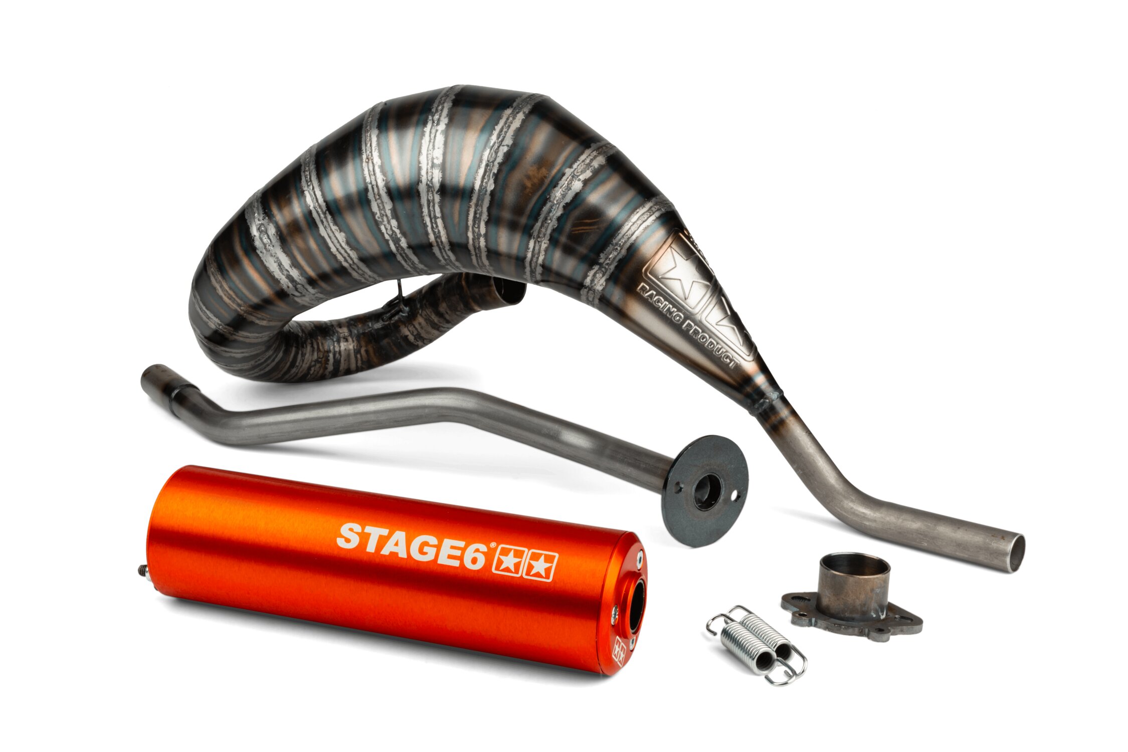 Pot d'échappement Derbi Stage6 80 - 90 Orange