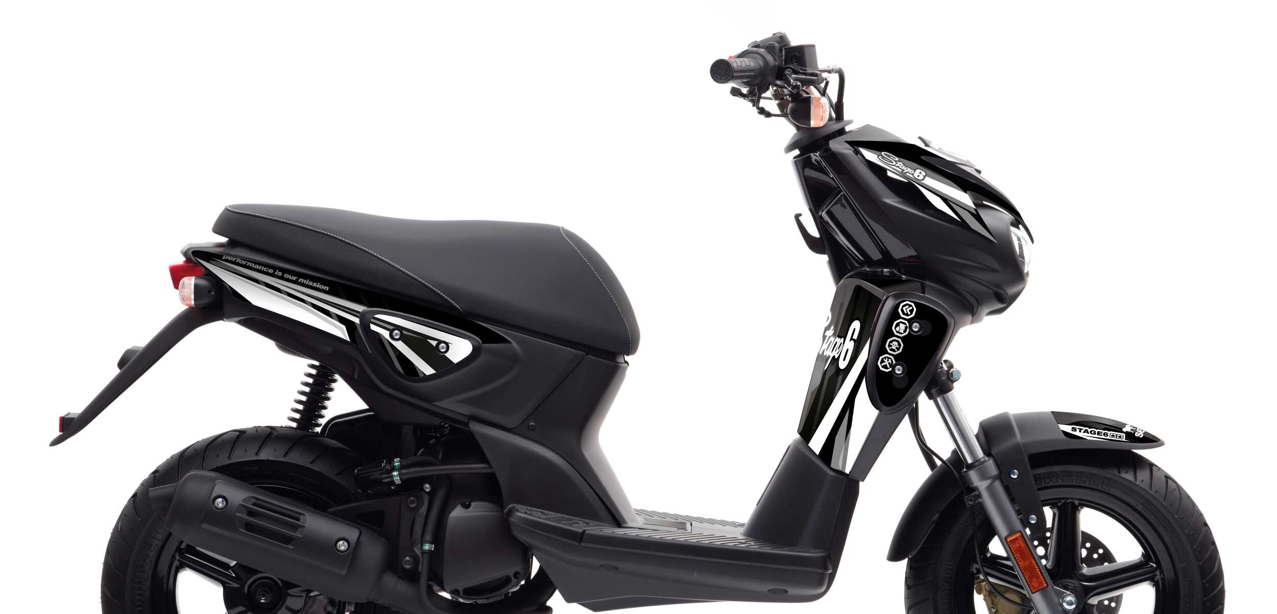 Kit déco MBK Stunt Stage6 Blanc