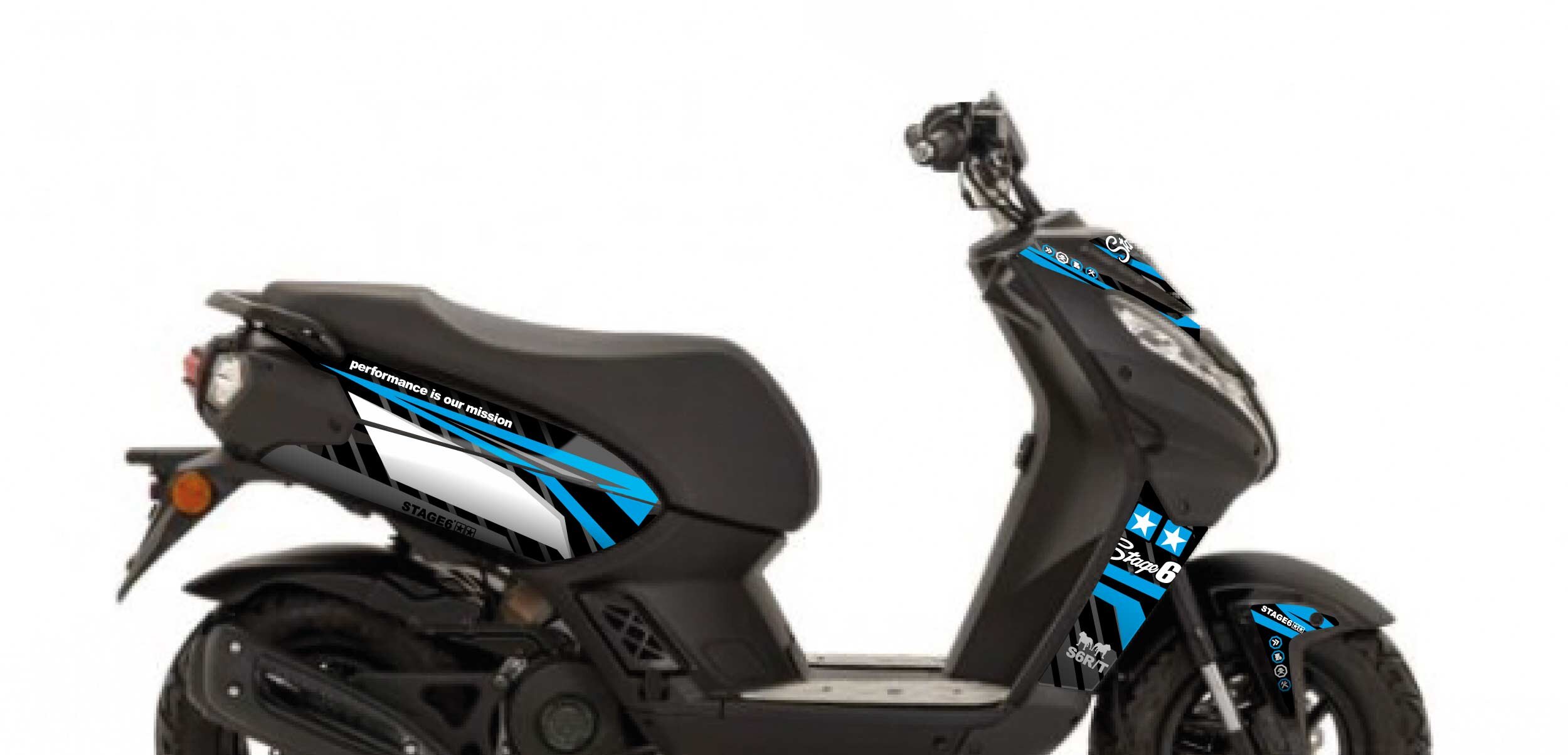 Kit déco Peugeot Streetzone Stage6 Bleu