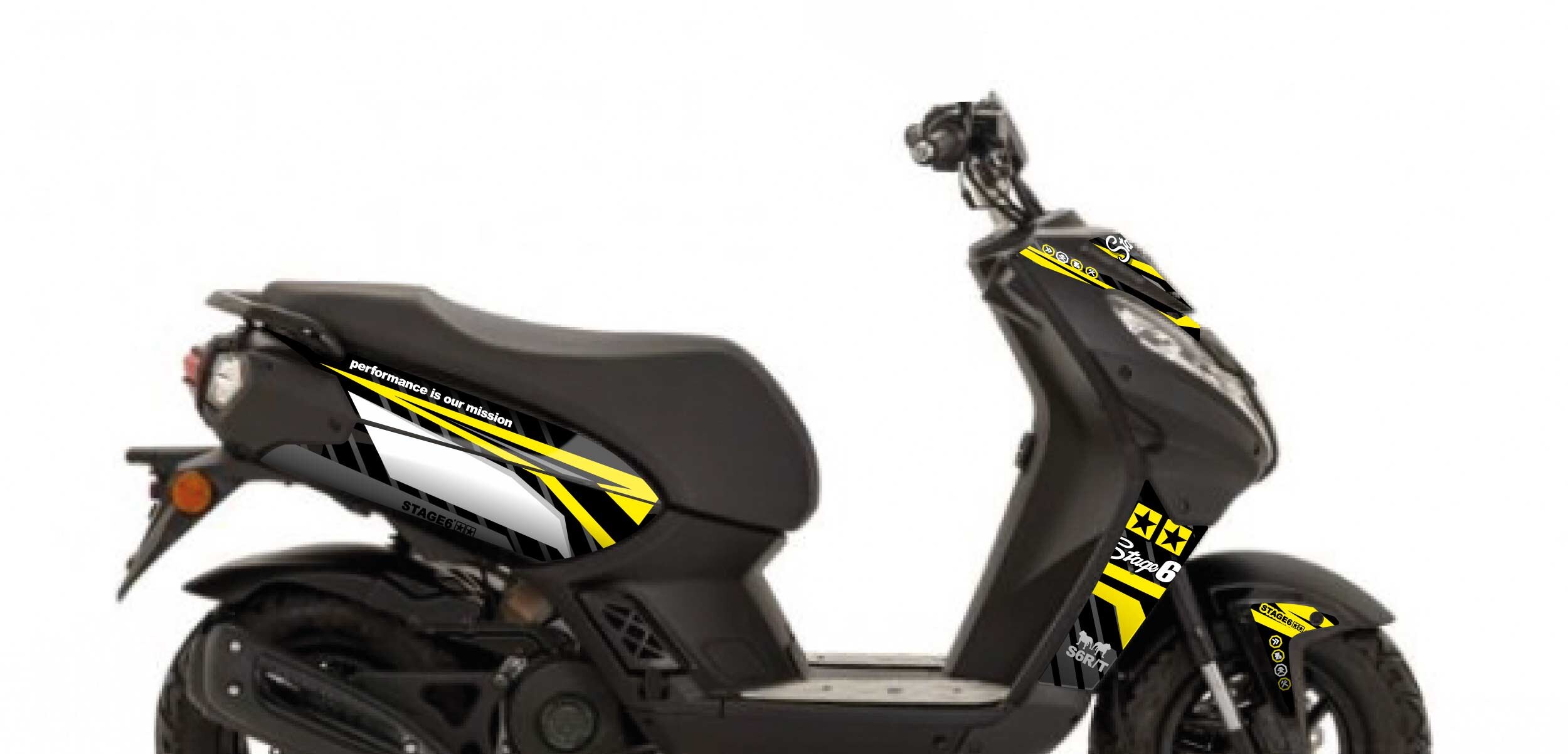 Kit déco Peugeot Streetzone Stage6 Jaune
